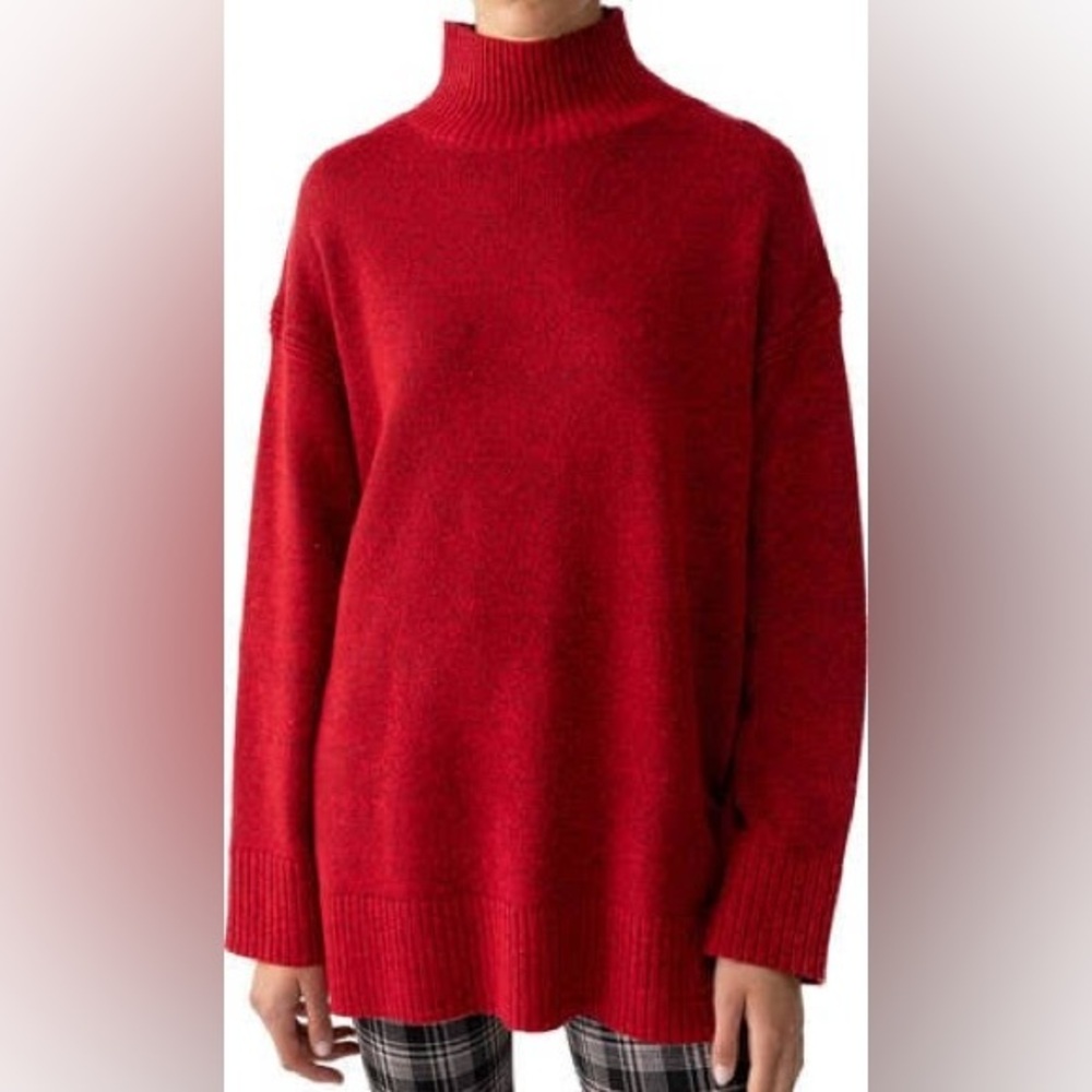 Sanctuary Rich Red Crew Neck Sweater